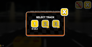 game tracks selection