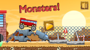 monster truck start screen
