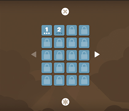 puzzle block level selection