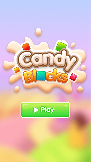 candy blocks start screen