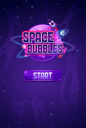 space bubble start screen