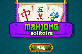 mahjong solitaire start screen