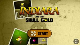 indiara skull game start screen