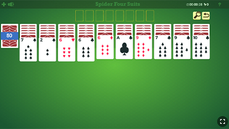 spider card game start