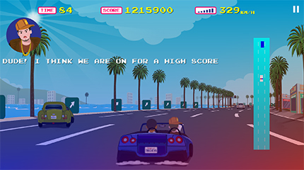 thug racer police race