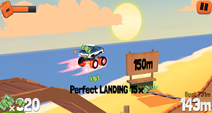 game vehicle landing
